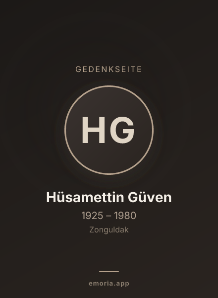 Gedenkportrait von Hüsamettin Güven