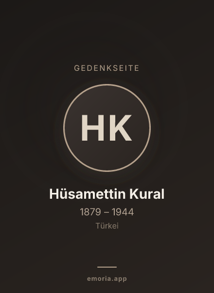 Gedenkportrait von Hüsamettin Kural