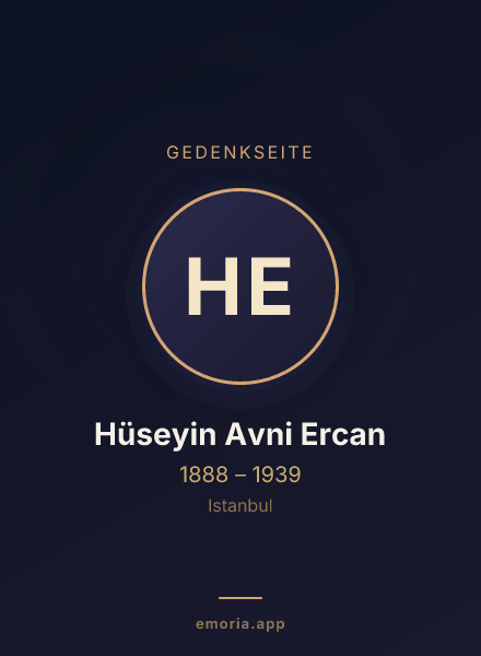 Gedenkportrait von Hüseyin Avni Ercan