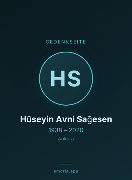 Gedenkportrait von Hüseyin Avni Sağesen