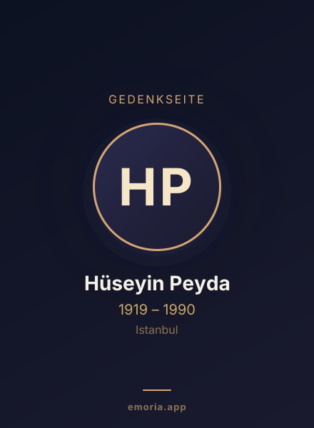 Gedenkportrait von Hüseyin Peyda