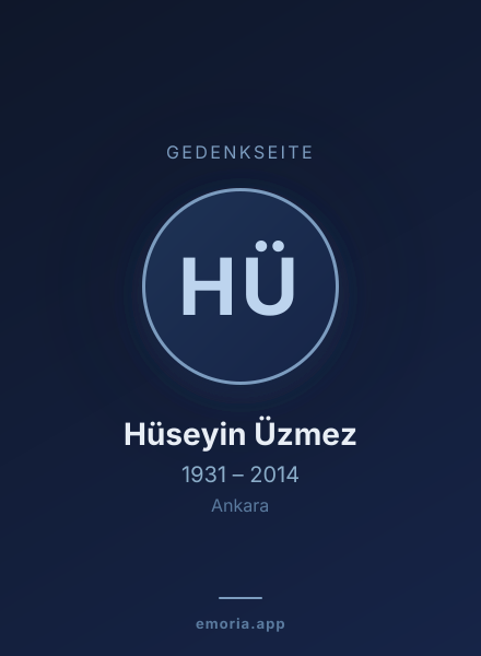 Gedenkportrait von Hüseyin Üzmez