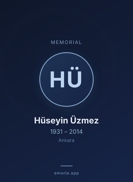 Memorial portrait of Hüseyin Üzmez