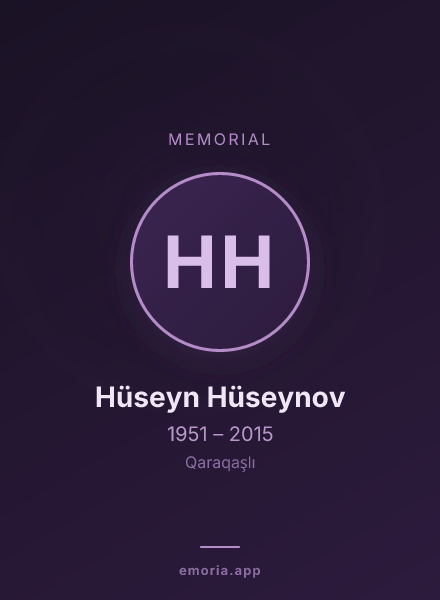 Memorial portrait of Hüseyn Hüseynov