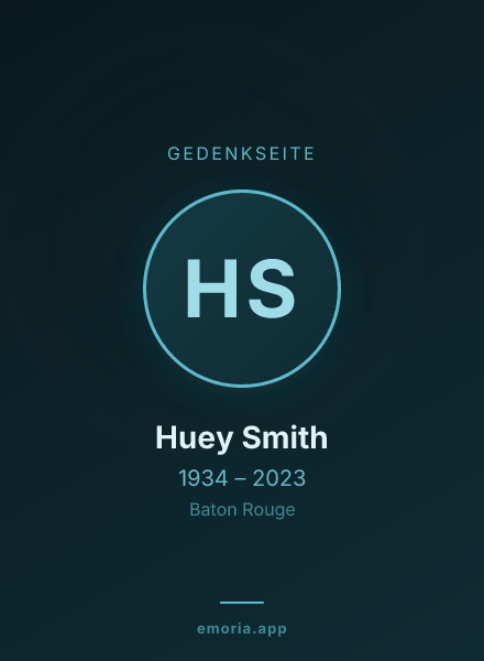 Gedenkportrait von Huey Smith