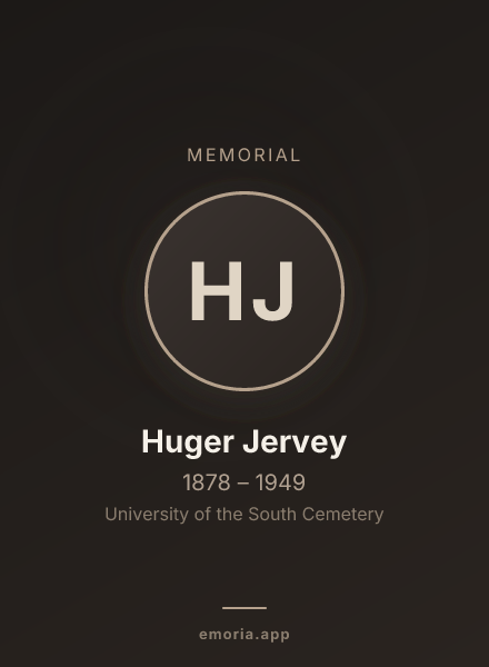 Memorial portrait of Huger Jervey