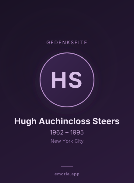 Gedenkportrait von Hugh Auchincloss Steers
