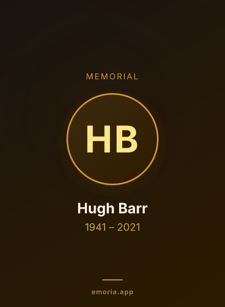 Memorial portrait of Hugh Barr