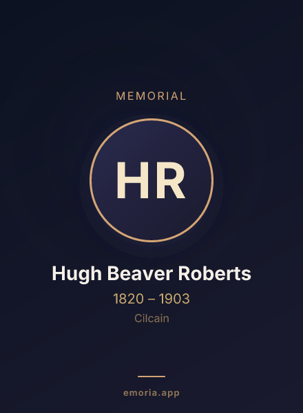 Memorial portrait of Hugh Beaver Roberts