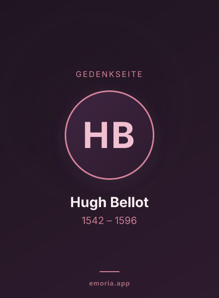 Gedenkportrait von Hugh Bellot