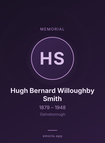 Memorial portrait of Hugh Bernard Willoughby Smith