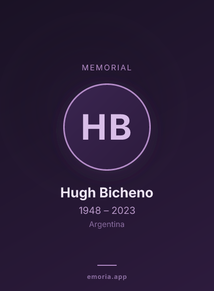 Memorial portrait of Hugh Bicheno
