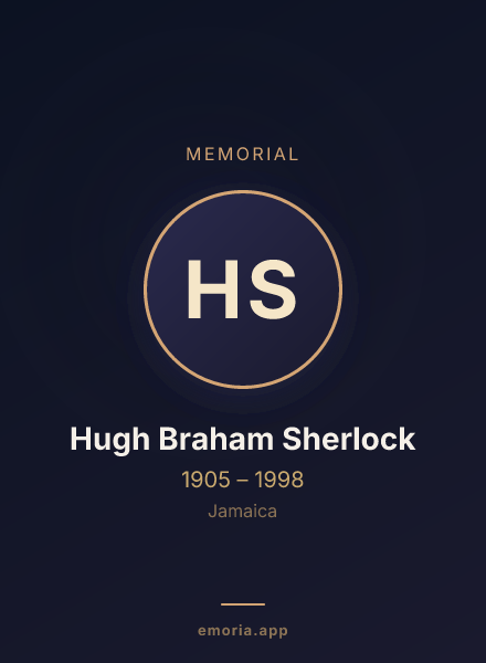 Memorial portrait of Hugh Braham Sherlock