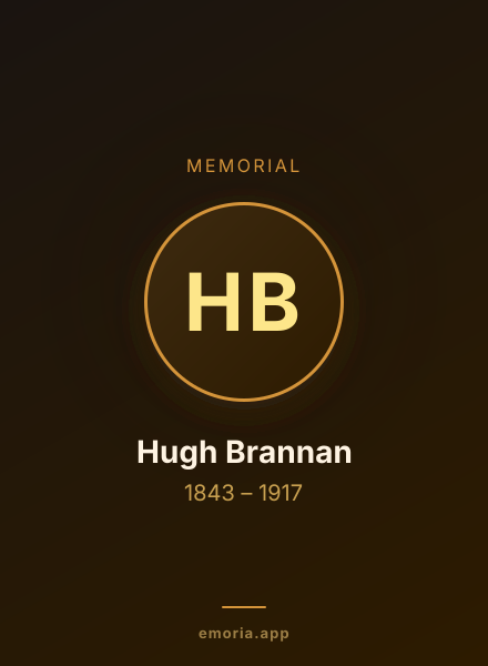 Memorial portrait of Hugh Brannan