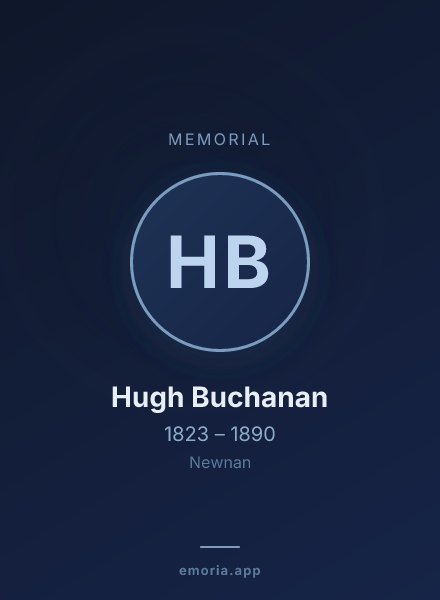 Memorial portrait of Hugh Buchanan