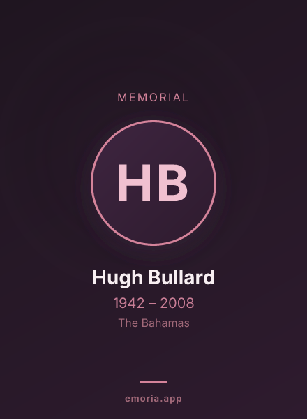 Memorial portrait of Hugh Bullard
