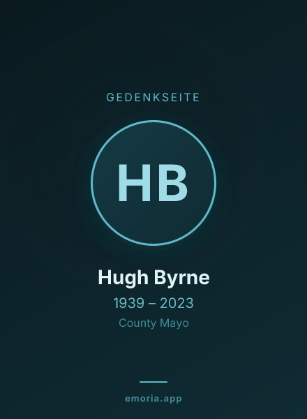 Gedenkportrait von Hugh Byrne