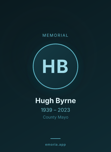 Memorial portrait of Hugh Byrne
