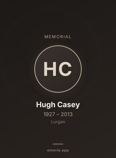 Memorial portrait of Hugh Casey