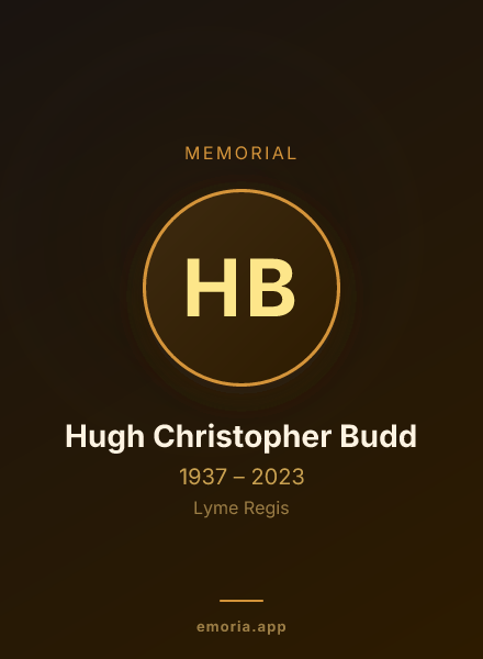 Memorial portrait of Hugh Christopher Budd
