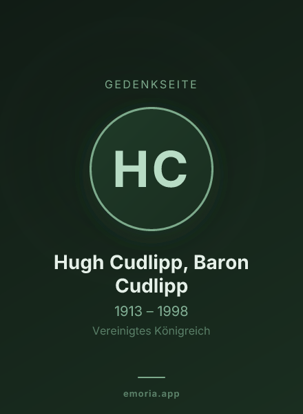 Gedenkportrait von Hugh Cudlipp, Baron Cudlipp
