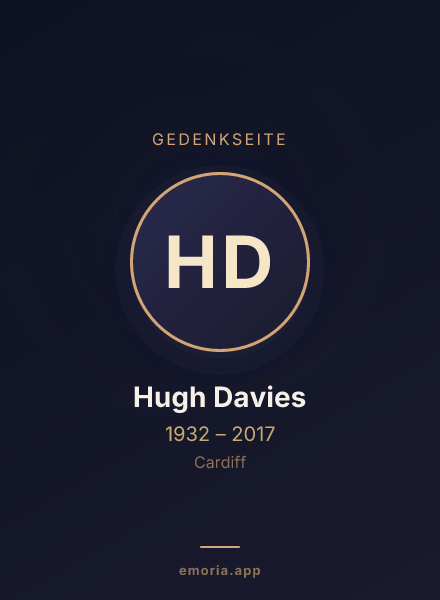 Gedenkportrait von Hugh Davies
