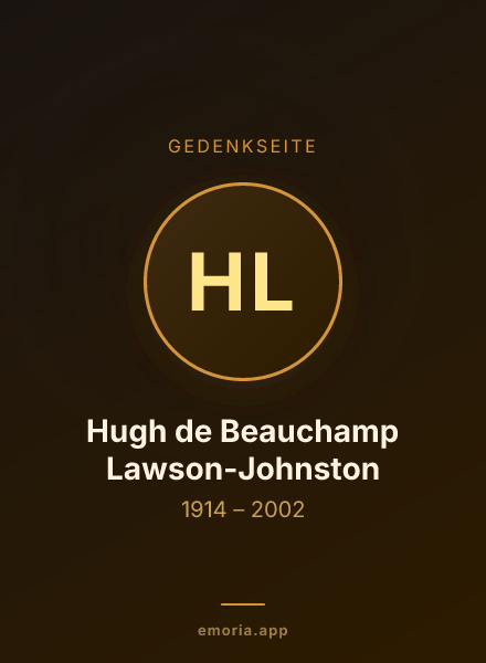 Gedenkportrait von Hugh de Beauchamp Lawson-Johnston