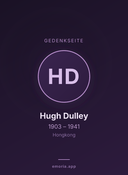 Gedenkportrait von Hugh Dulley