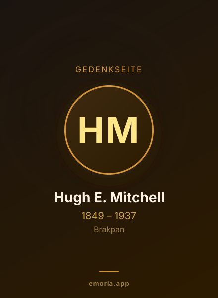 Gedenkportrait von Hugh E. Mitchell