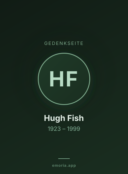 Gedenkportrait von Hugh Fish