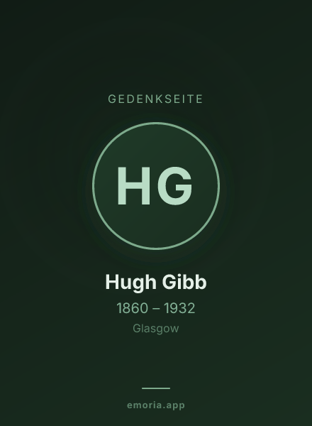 Gedenkportrait von Hugh Gibb