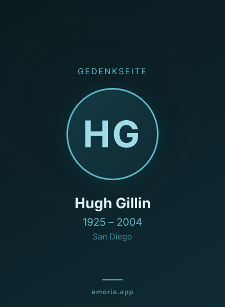 Gedenkportrait von Hugh Gillin