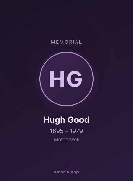 Memorial portrait of Hugh Good