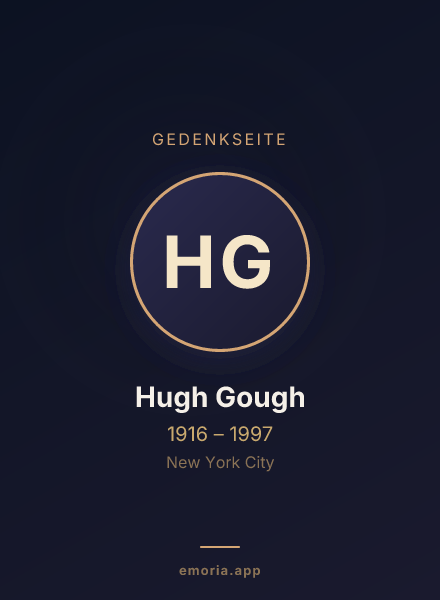 Gedenkportrait von Hugh Gough