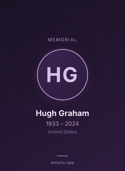 Memorial portrait of Hugh Graham