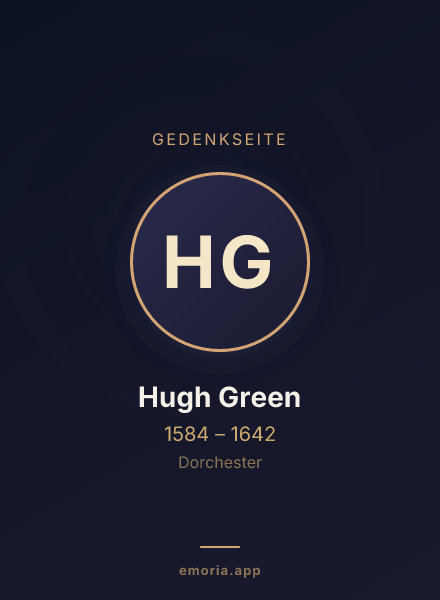 Gedenkportrait von Hugh Green