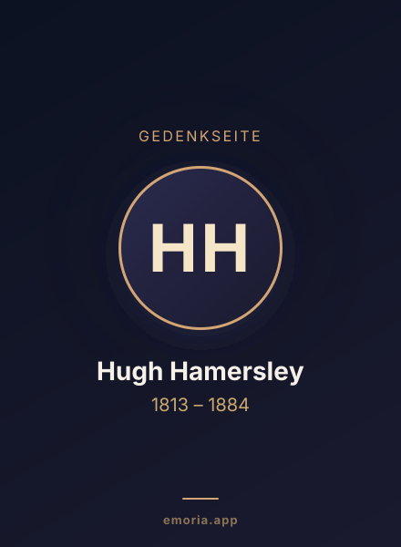 Gedenkportrait von Hugh Hamersley