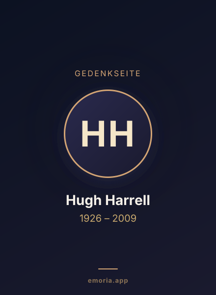 Gedenkportrait von Hugh Harrell