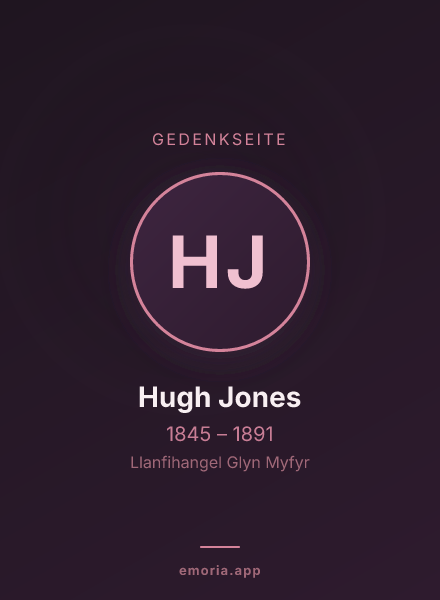 Gedenkportrait von Hugh Jones