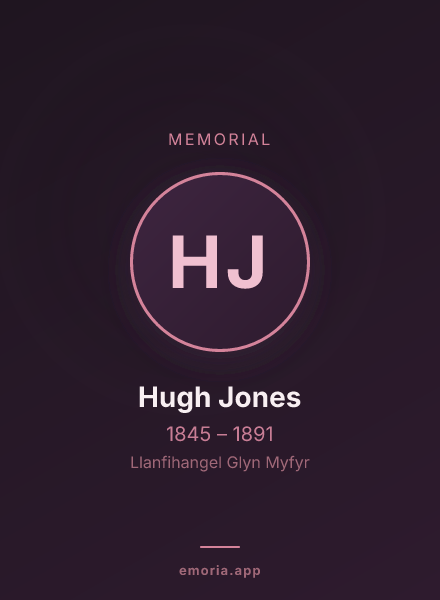 Memorial portrait of Hugh Jones