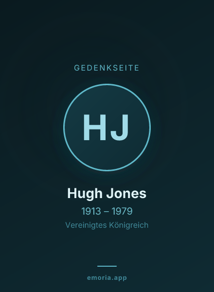 Gedenkportrait von Hugh Jones