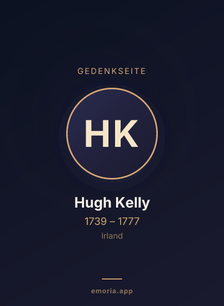 Gedenkportrait von Hugh Kelly