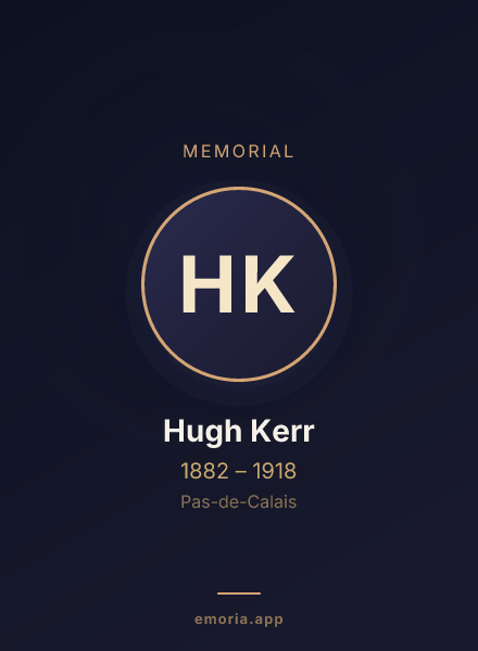 Memorial portrait of Hugh Kerr