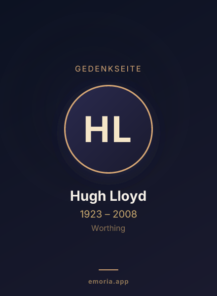 Gedenkportrait von Hugh Lloyd