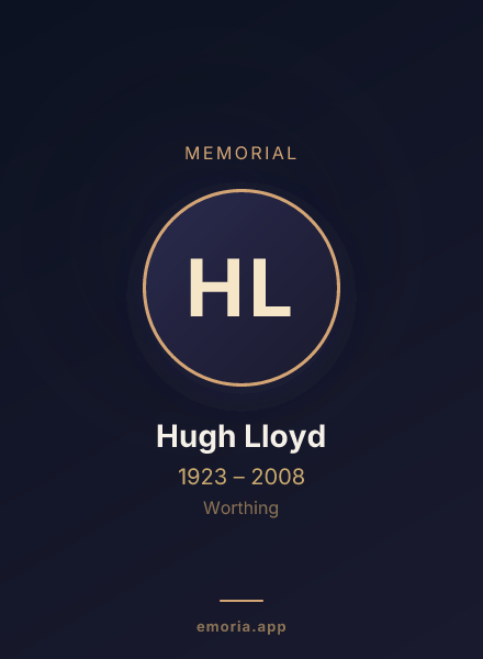 Memorial portrait of Hugh Lloyd