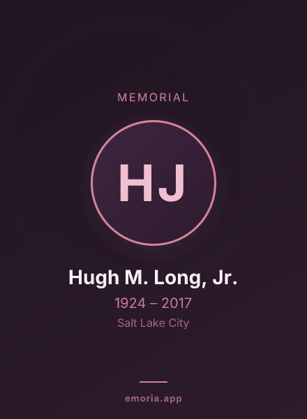 Memorial portrait of Hugh M. Long, Jr.