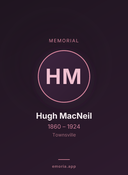 Memorial portrait of Hugh MacNeil