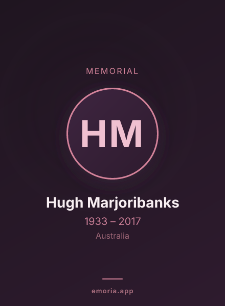 Memorial portrait of Hugh Marjoribanks