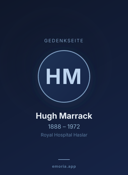 Gedenkportrait von Hugh Marrack
