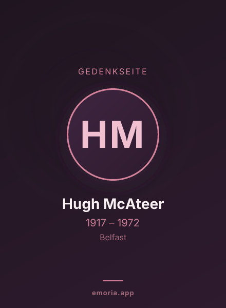 Gedenkportrait von Hugh McAteer